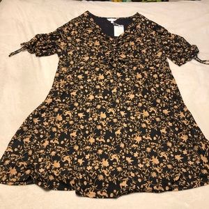 NWT LC lauren conrad dress with ruching details